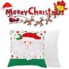 Festive Christmas Santa Claus Pillow Cover Cozy Decorative Cushion For Holidays
