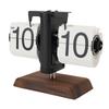 Flip Desk Clock Retro Vintage Mechanical Auto Flip Table Decor 12h for Home Living Room Study Room