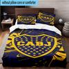 3pcs Boca Juniors Football Club Design Bedding Set Duvet Cover Closure Includes 1 Duvet Cover & 2 Pillowcases Bedding Sets Home Decor Gifts