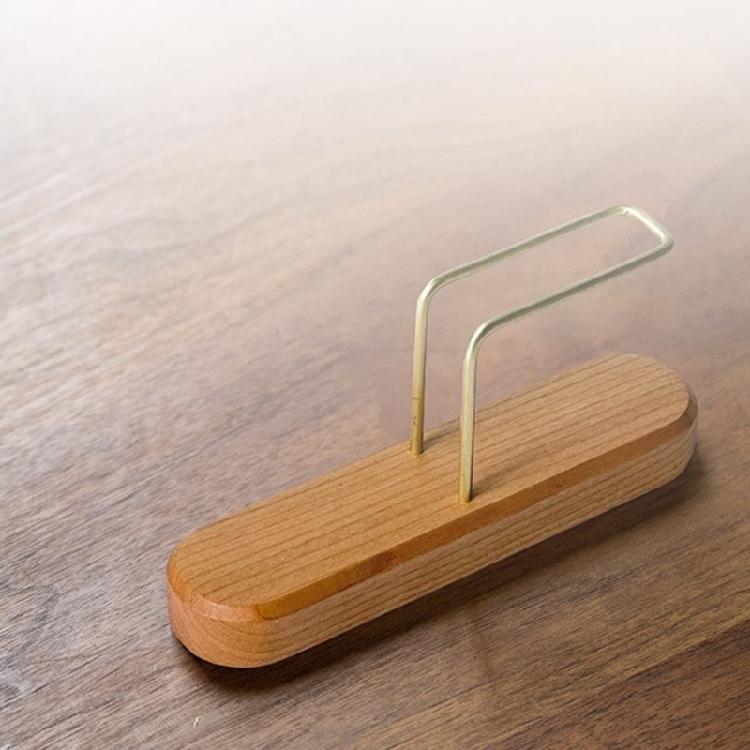 Modern Wood Filter Storage for Coffee Brewing Fan Shape Filtering Paper Rack