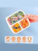 4 Grid Snack Box for Kids and Adults for Home Snack Storage Bottles Crisper Reusable Meal Prep Lunch Box Portable Kitchen Tool