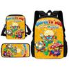 Mochila Escolar Infantil Desenho Animado Super Zings com Bolsa de Ombro Estojos Mochilas Escolares para Meninos Meninas Melhor Presente