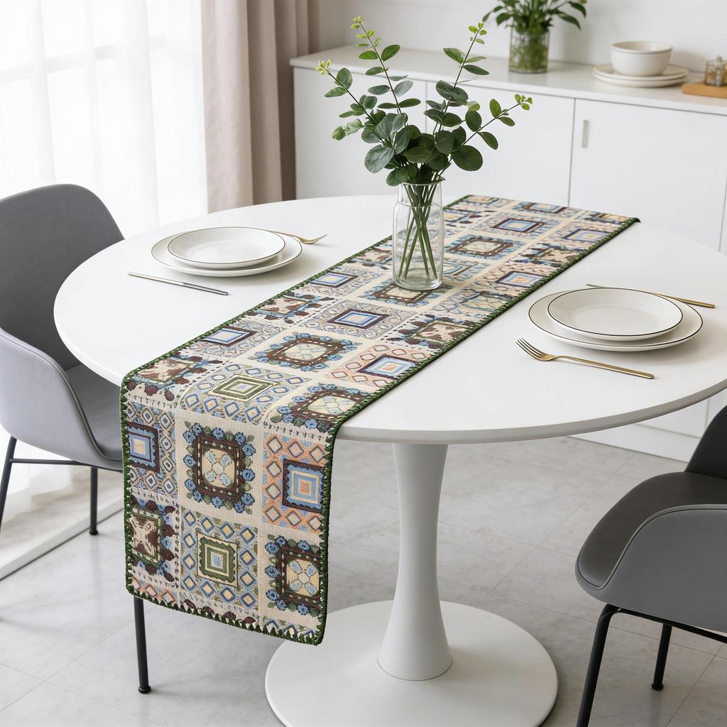 All-match Tablecloth Mat Dining Table, TV Cabinet & Center Table Nordic Cotton Linen Table Runner
