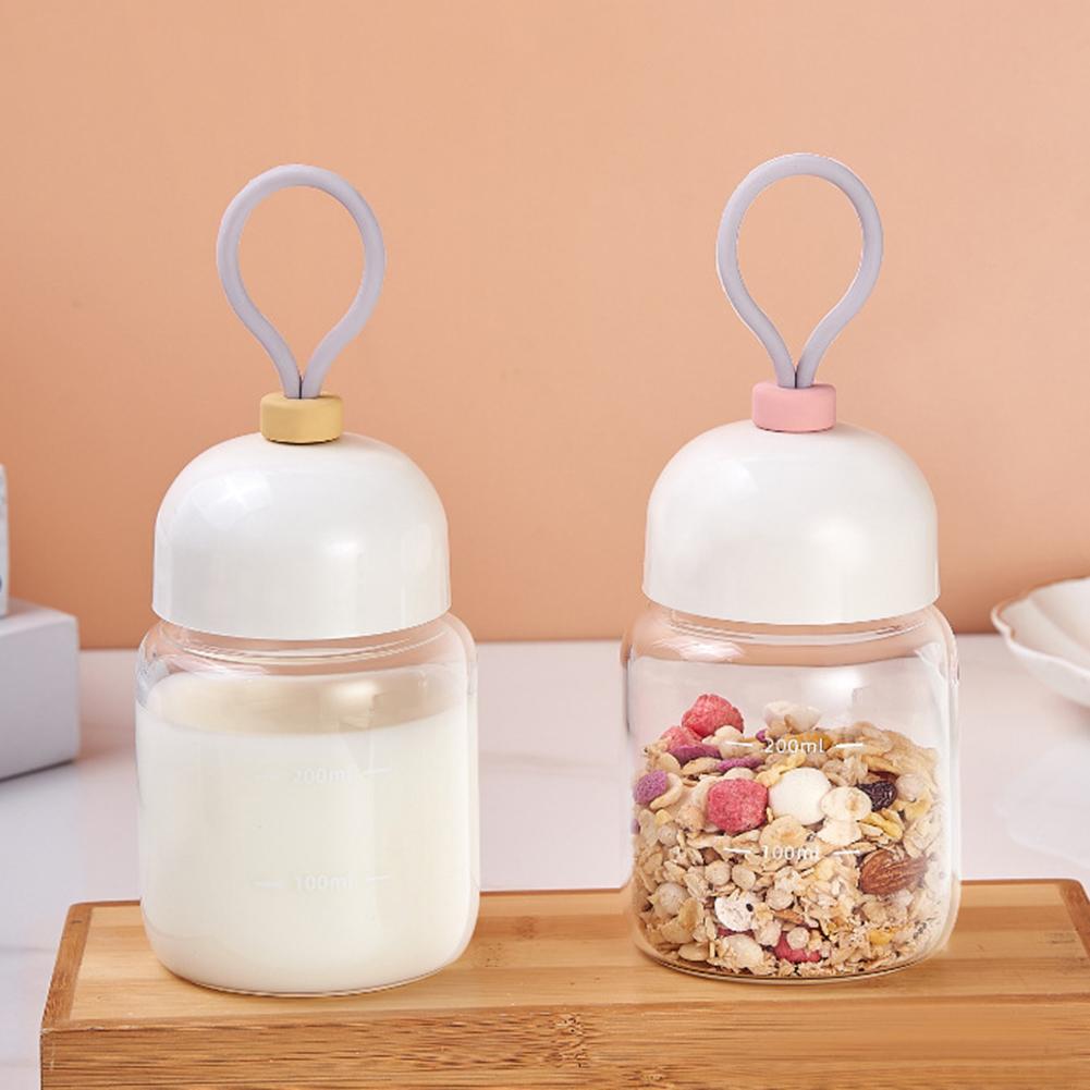 Einfache Milchglasflasche mit Skala Mehrzweck Verschleißfester Wasserbecher für Barbecue Outdoor