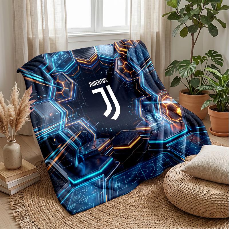 Coperta a tema Juventus FC Morbida coperta in flanella Coperta morbida tipo plaid Coperta accogliente per divano e letto per arredamento domestico