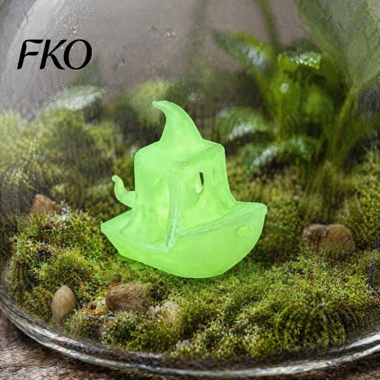 Spooky Ship Figurine 3D Printed Halloween Boat Figurine, Ghost Pumpkin Realistic Display Statue for Party Tabletop Home Decor Decorations