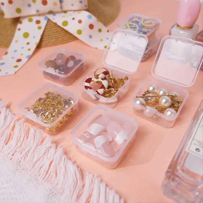 14/20grids PP Storage Box Mini Transparent Plastic Case Container Square Rectangle Packaging Box For Jewellry Beads Small Items