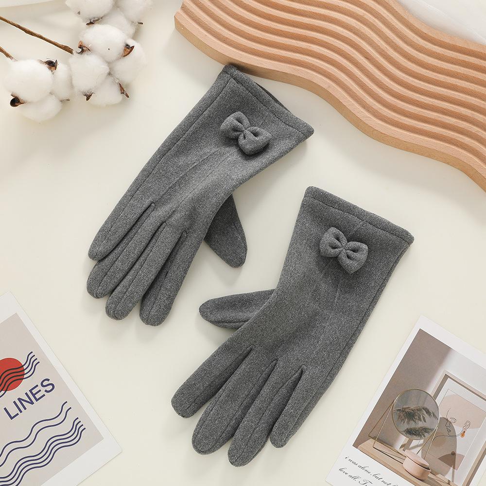 Warm gloves Three-line rabbit velvet men's and women's fashion cold-proof velvet outdoor cycling autumn and winter gloves