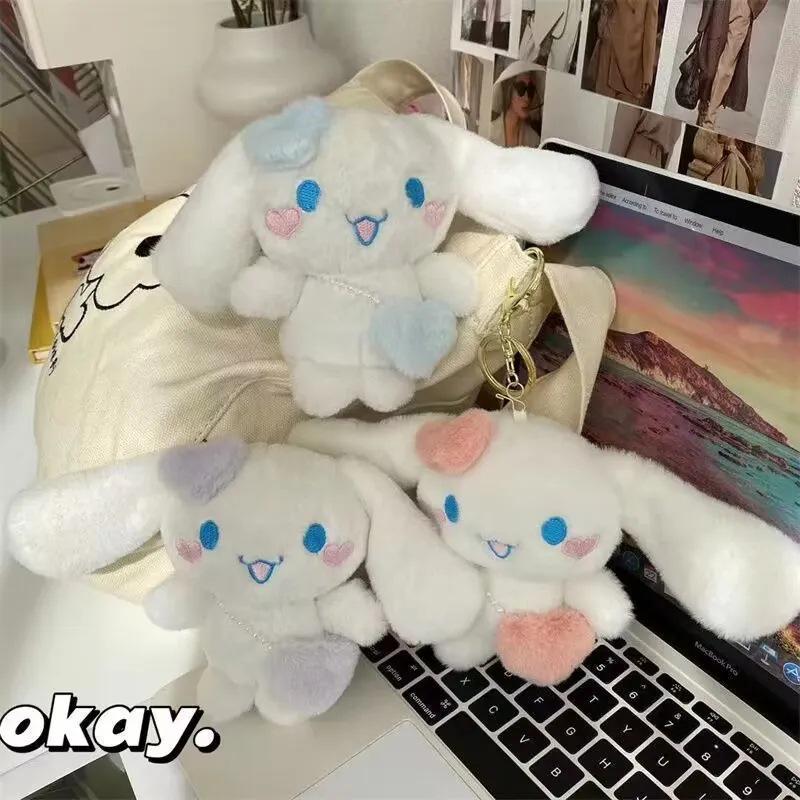 Cinnamoroll Plush Backpack Charm: Cute Keyring & Hanging Ornament