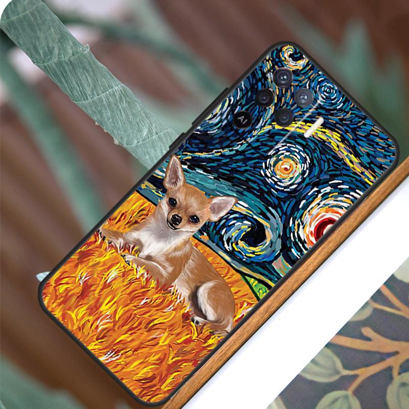 Cartoon Chihuahua Dog For OPPO A58 A78 A98 A54 A74 A94 A16 A76 A96 A5 A9 A52 A72 A79 A53S A15 A17 A57 A77 Case