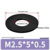 Rondella Piana Isolante in Gomma Nylon Plastica Ultra-Sottile, M3-M24