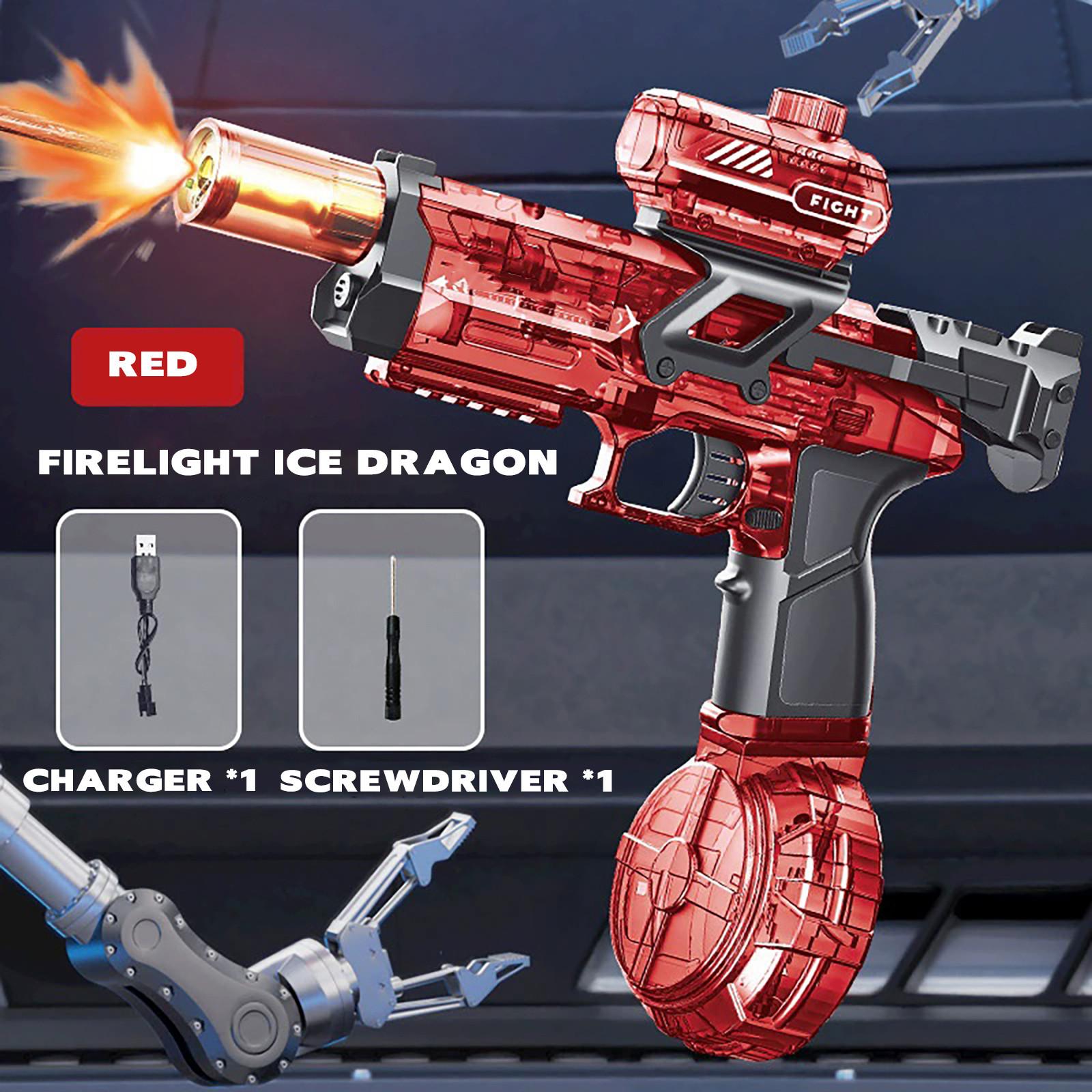 

Firelight Ice Dragon Электрический Водный Ручной И Автоматический Высоковольтный Летний Игрушечный Водный One Size красный