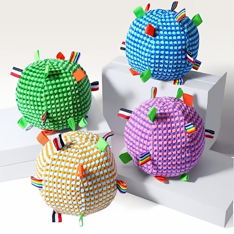 Brinquedo de Pelúcia Mastigável para Pet Brinquedo Criativo com Apito para Cachorro Resistente à Mordida Brinquedos para Cachorro de Auto Prazer Para Aliviar o Tédio Brinquedo Vocal Bola Suprimentos para Pet