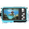 4K Underwater Camera, 64MP Autofocus, Waterproof with HD Dual Screens for Selfies