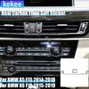 Real Carbon Fiber Car Accessories Dashboard Center Air Vent Trim Cover Soft Sticker For BMW X5 F15 2014-2018 X6 F16 2015-