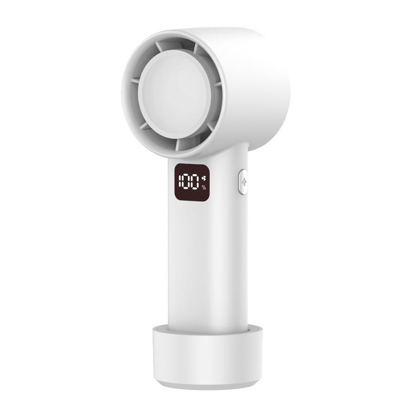 Small Usb Handheld Fan Adjustable Wind Speed High Power Long-lasting Battery Rechargeable Fan