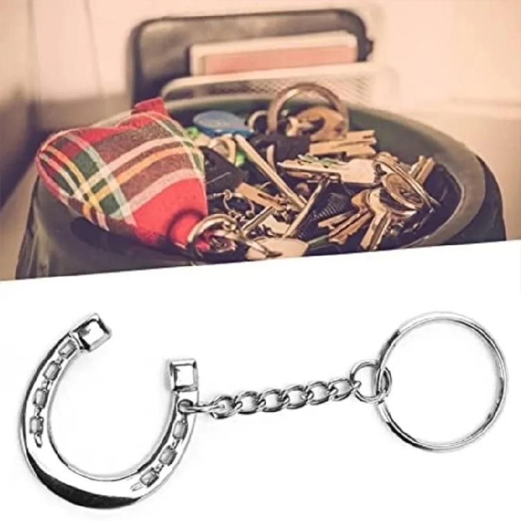 Portachiavi Elegante a Ferro di Cavallo Materiali Robusti in Lega Fascino Ciondolo Morsetto per Uso Quotidiano Casual