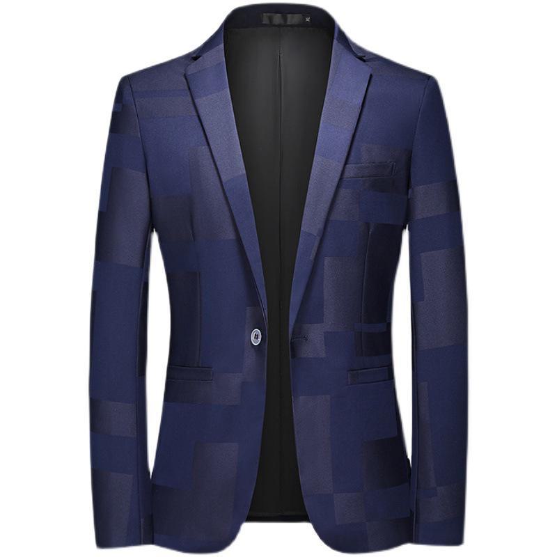 Men's 2022 Casual Jacquard Large Suit: Slim Wedding, Nightclub, Hairdresser Jacket