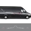 Autotür Seitenaufkleber Für Mercedes Benz Sprinter Camper Van Individuelle Streifengrafiken Vinyl-Aufkleber Auto Tuning Dekor Zubehör