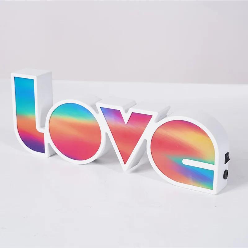Light Modeling Creative Decorative Light Proposal Confessions Holiday Arrangement English LOVE Letter LED Light Party Decoration