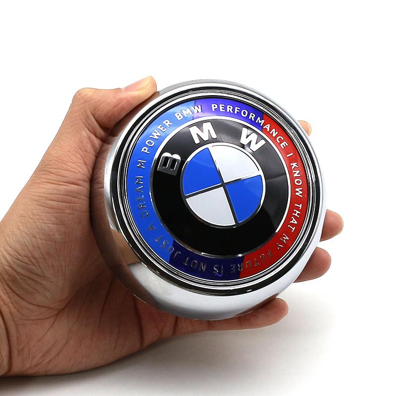 AAAQT1 ABS Car Rear Badge Emblem Blue White Logo Trunk Badge Original Replacement For BMW X6 X5 X4 X3 E70 F15 E71 F16 F25 F26 Stickers