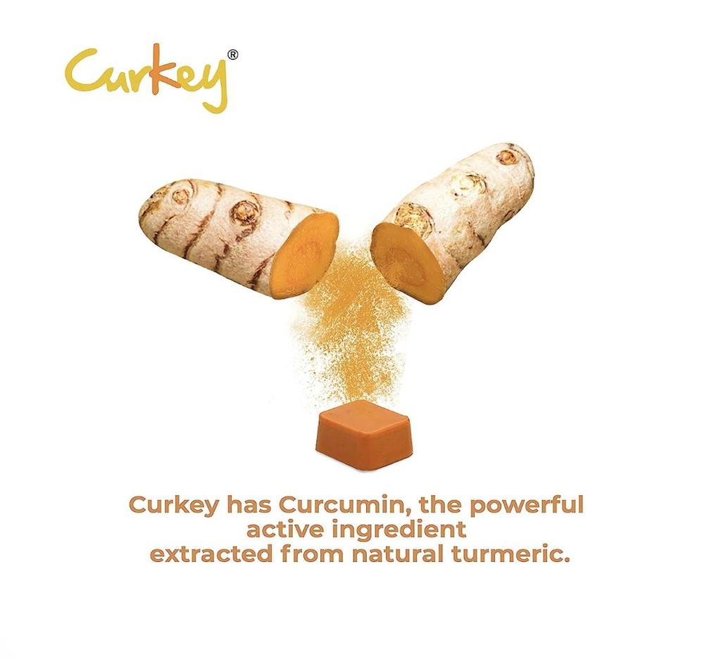 Curkey Pastilles for Fast Sore Throat Relief from Natural Curcumin Extract | Sugar Free 10 Lozenges (pack of 1)