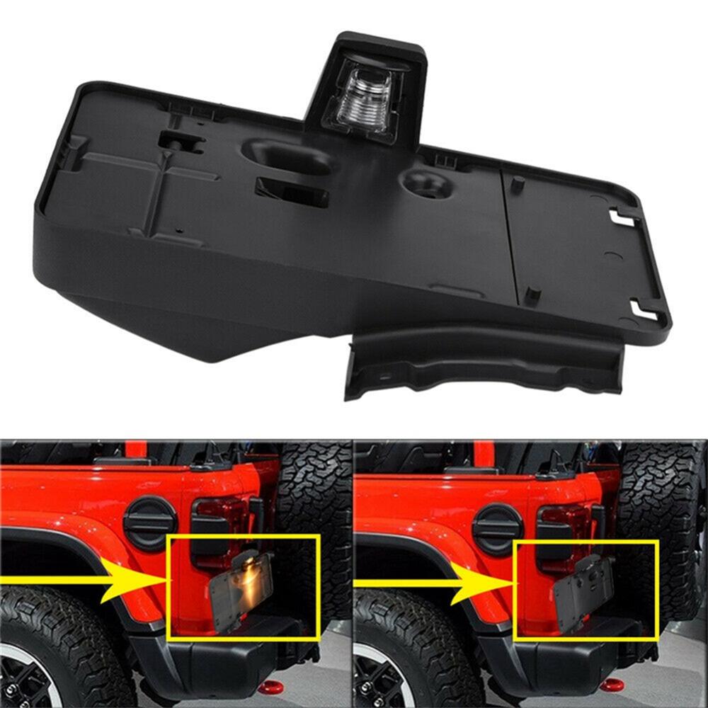 For Jeep Wrangler 2007-2016 68064720AA Rear License Plate Holder Bracket w/Light