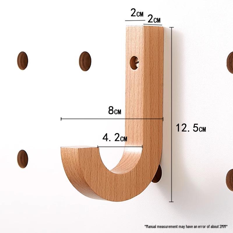 Woodworking Uncle Solid Wood Pegboard Hook for Clothes