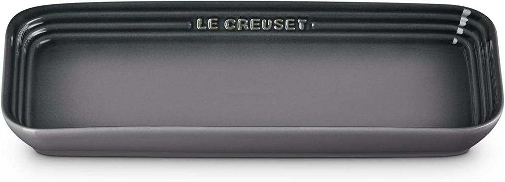 Le Creuset Plate 25cm Rectangular Flint Heat Resistant Microwave Oven Dishwasher