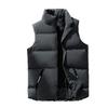 Trendy Men's Stand Collar Cotton Padded Vest - Autumn/Winter 2025