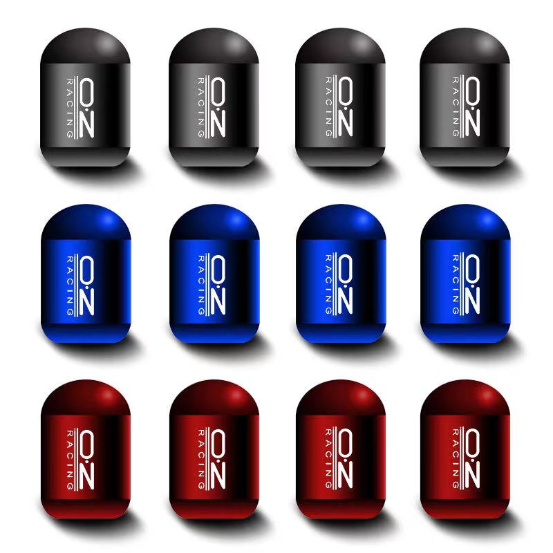 4PCS/Set New High Quality Car Logo Wheel Tire Aluminium Alloy Valve Caps Stem Case Covers For OZ Racing Dropshipping Wholesale