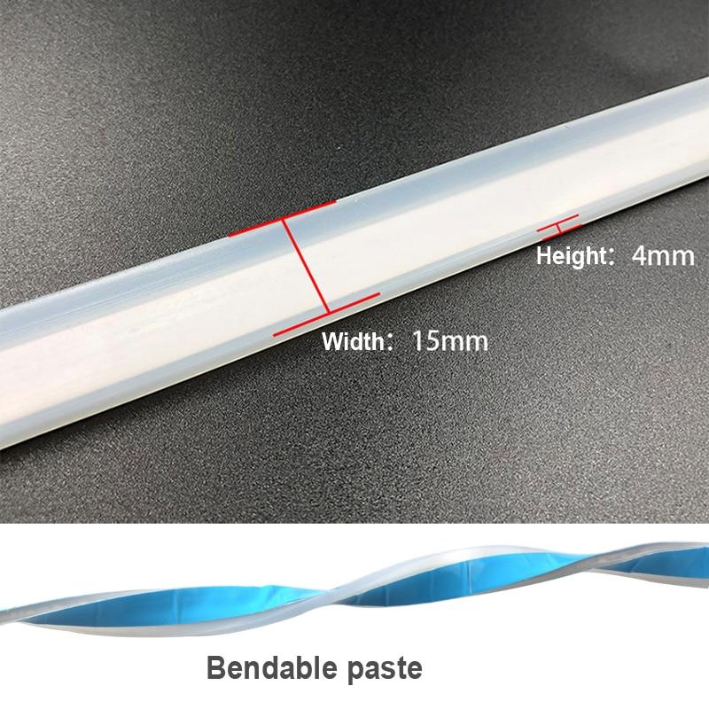 1PC Ultra-Thin Car LED Daytime Running Light Soft Tube Strip Colorful Water Light Guide Car Light