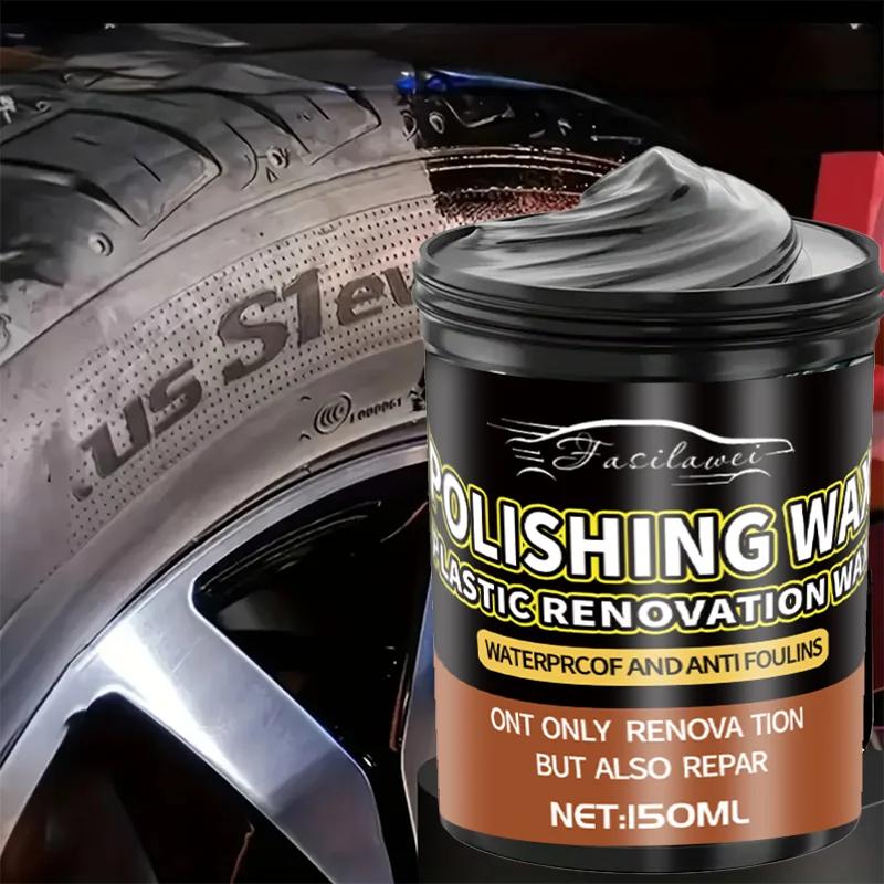 

Good Tire Shine & Plastic Repair Paste - Removes Scratches/Oxid, Restores Shine for Tires/Trim with UV Protect, 5-Min Fix 150ml