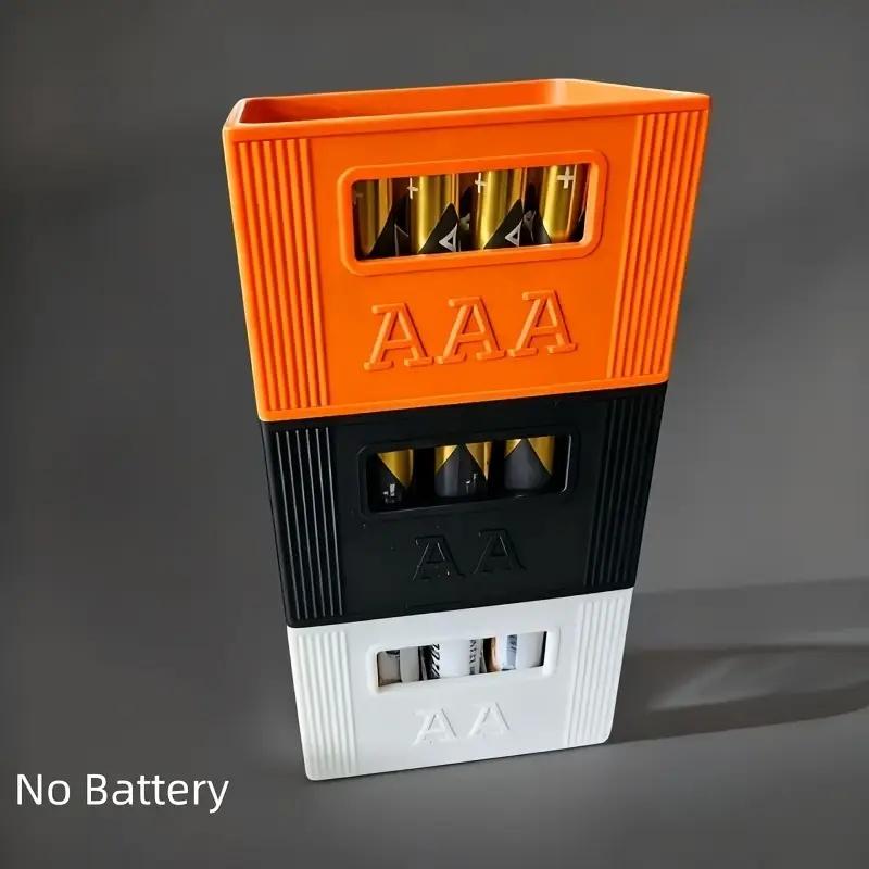 Stackable 3D-Printed Battery Storage Box for AA/AAA, 30/20 Compartment Large Capacity Home Organizer & Gift