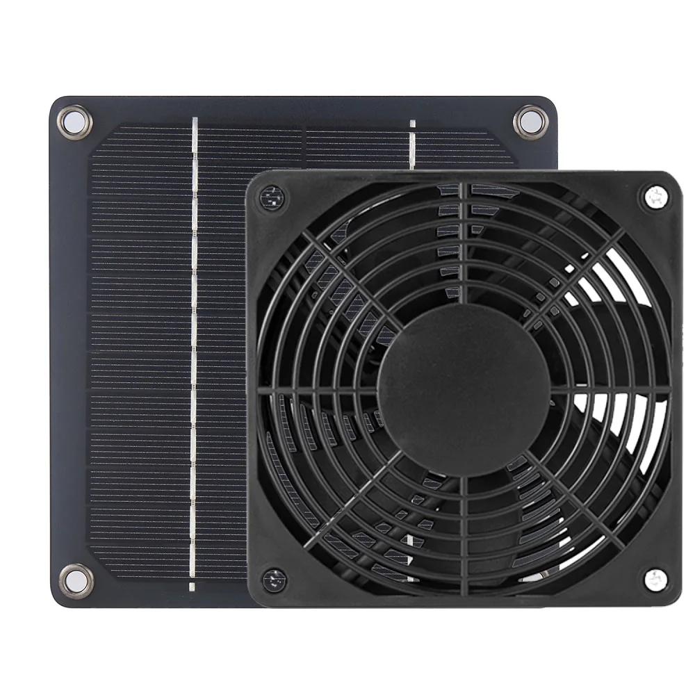 

10W 12V Solar Exhaust Fan 6 Inch Mini Ventilator Solar Panel Powered Fan Air Extractor for Dog Chicken House RV Greenhouse Fan