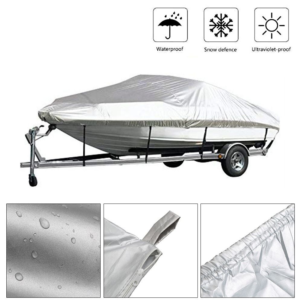 Anti-UV Ship Body Protective Cover Reflective Waterproof Boat Cover V-shaped Yacht Cover Seaside