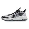 Li Ning Combat Low Shock Absorption Non-Slip Wear-Resistant Basketball Shoes Men Sneakers Black White ABPR027-3
