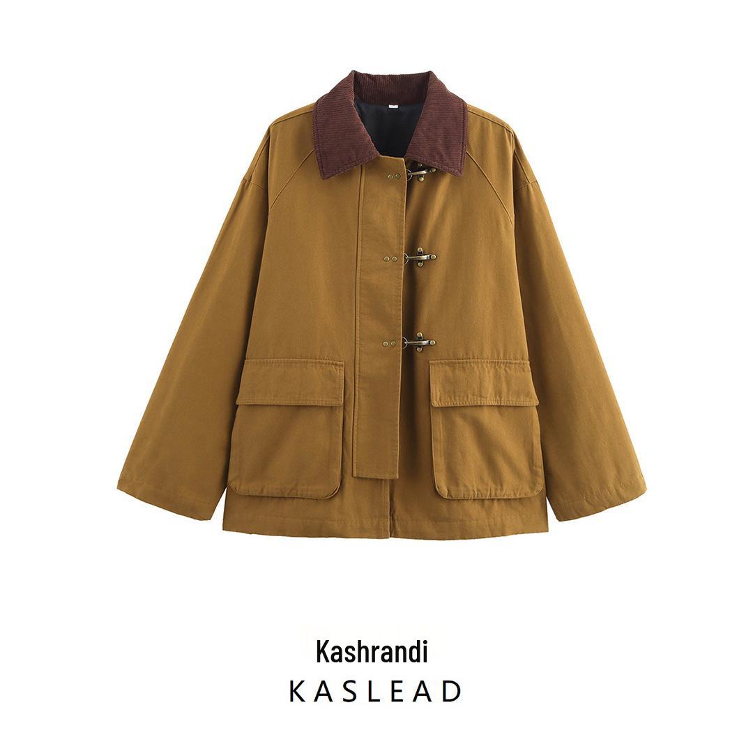 

2024 Women s Winter Fashion: European & American Style Cotton-Padded Coat S