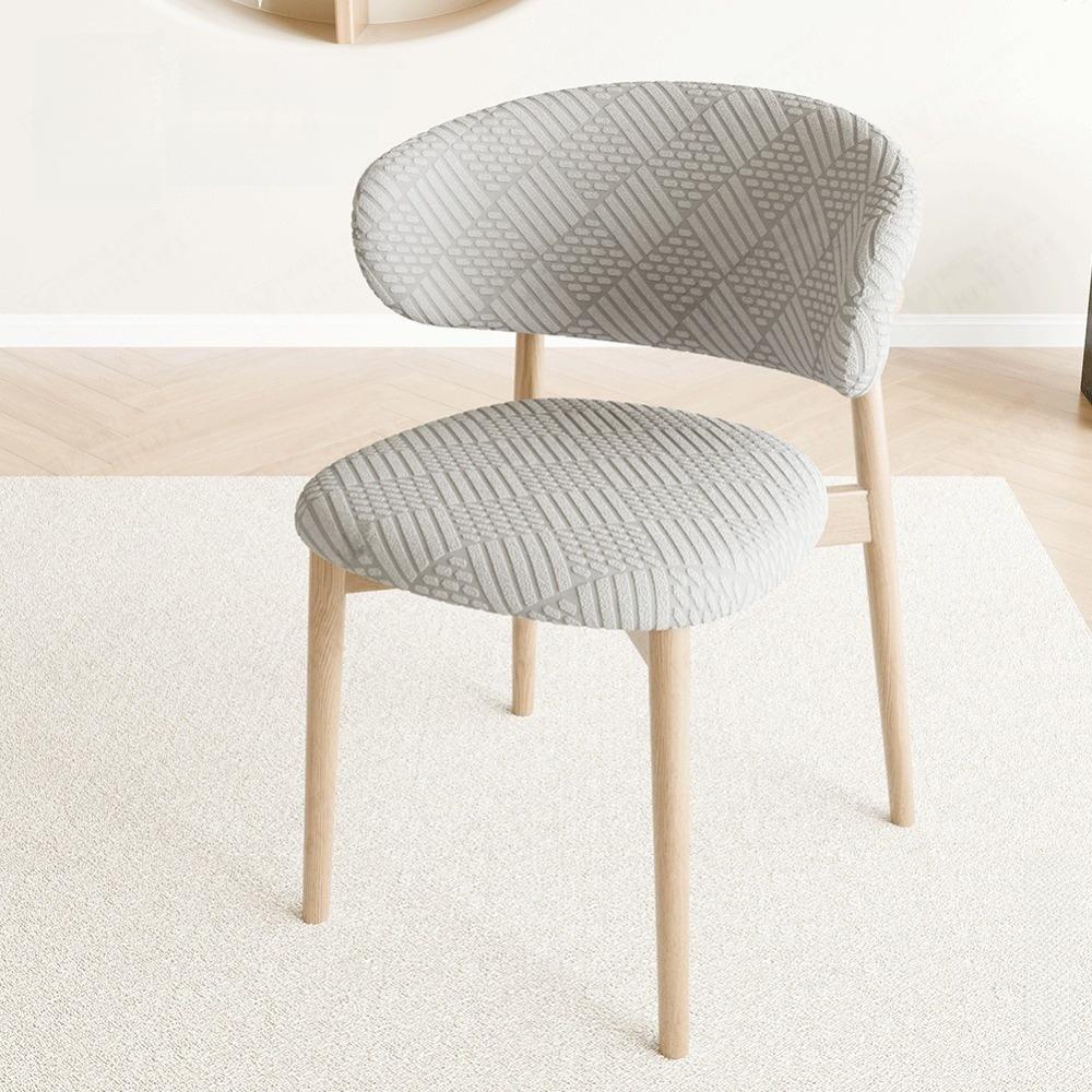 Split Type Armless Chair Cover Curved Backrest Backrest Protector Cove  Home Decor