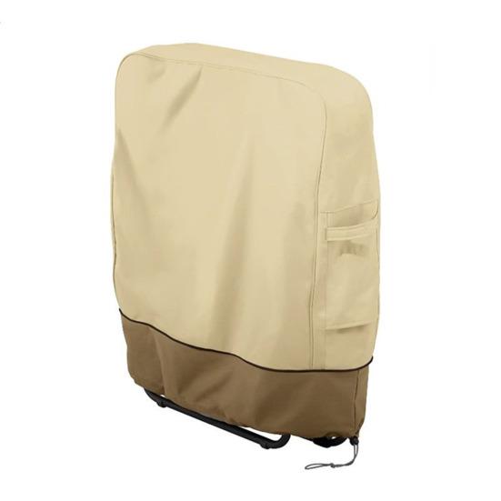 

Folding Chair Dust Cover Waterproof UV-Proof Oxford Fabric Heavy Duty Weather-resistant Outdoor Patio Collapsible Chair Protection Bag