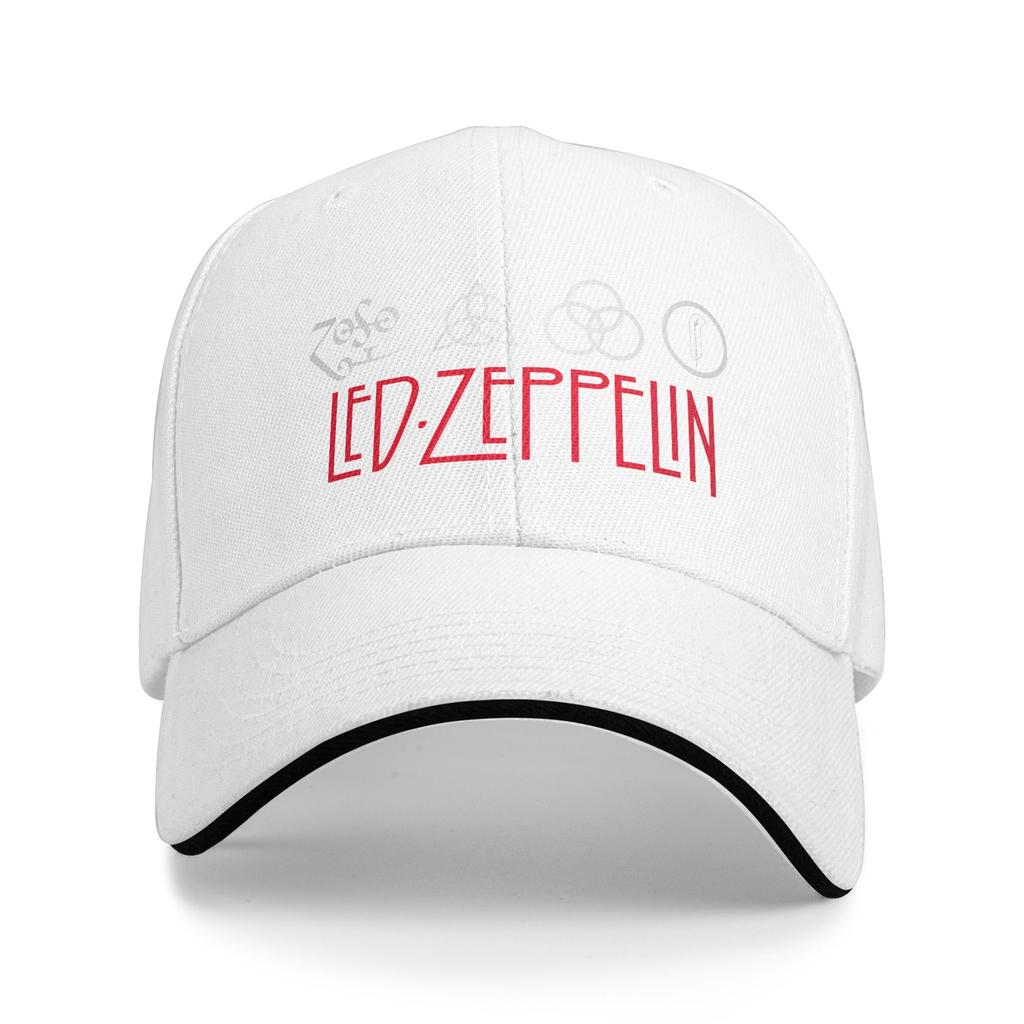 Led Zeppelin US-Tour 1975 Baseballkappe Damen Herren Print Trucker-Mütze Sommer Stilvoll Outdoor Sport Atmungsaktiv Baseballkappen