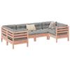 VidaXL Garden Lounge Set 6 Pcs and Cushions Solid Douglas Fir Wood, Outdoor Sofa Set, Sofa Set 3299612