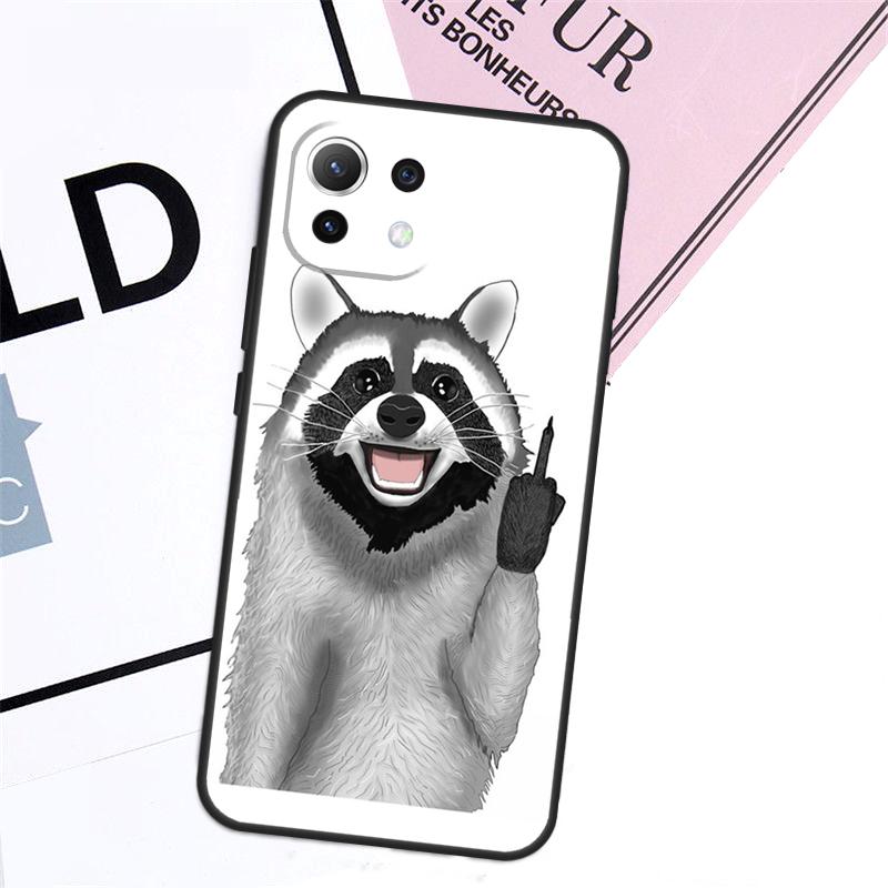 Cartoon Raccoon Kawaii Case For Xiaomi 17 Ultra 14 15 13T 14T 15T Pro POCO F8 Ultra X3 X5 X6 F5 F6 F7 X7 Pro Cover