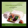 Eco-Friendly 4-Compartment Corn Starch Food Container