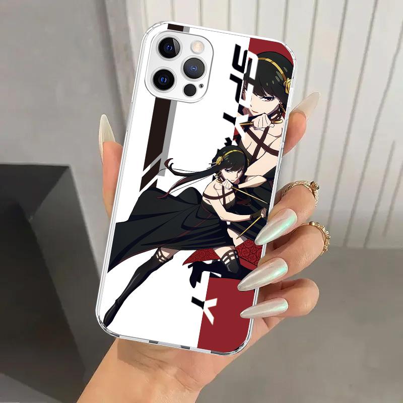 Anime Spy Family Anya Phone Case for Iphone 16 15 14 13 12 Mini 11 Pro Max 16E X XS XR 7 Plus 8 SE 2020 Soft Funda Print Shell