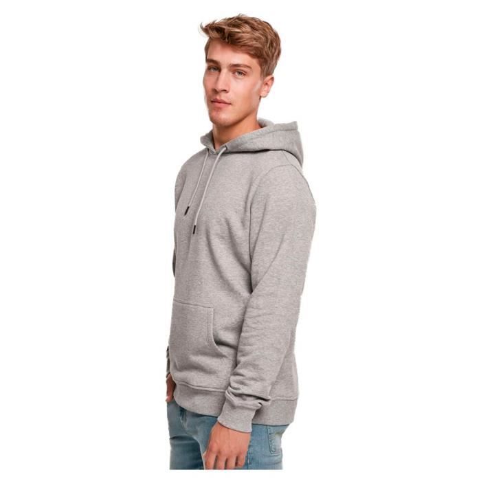 Sweat-shirt à capuche - URBAN CLASSICS - Basic - Gris - Manches longues - Col capuche