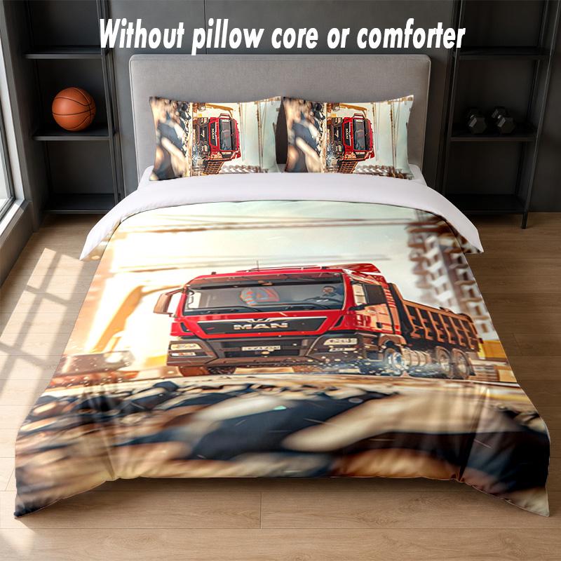 Set Biancheria da Letto MAN Design 1 Copripiumino + 2 Federe Morbido Traspirante Biancheria da Letto per la Casa