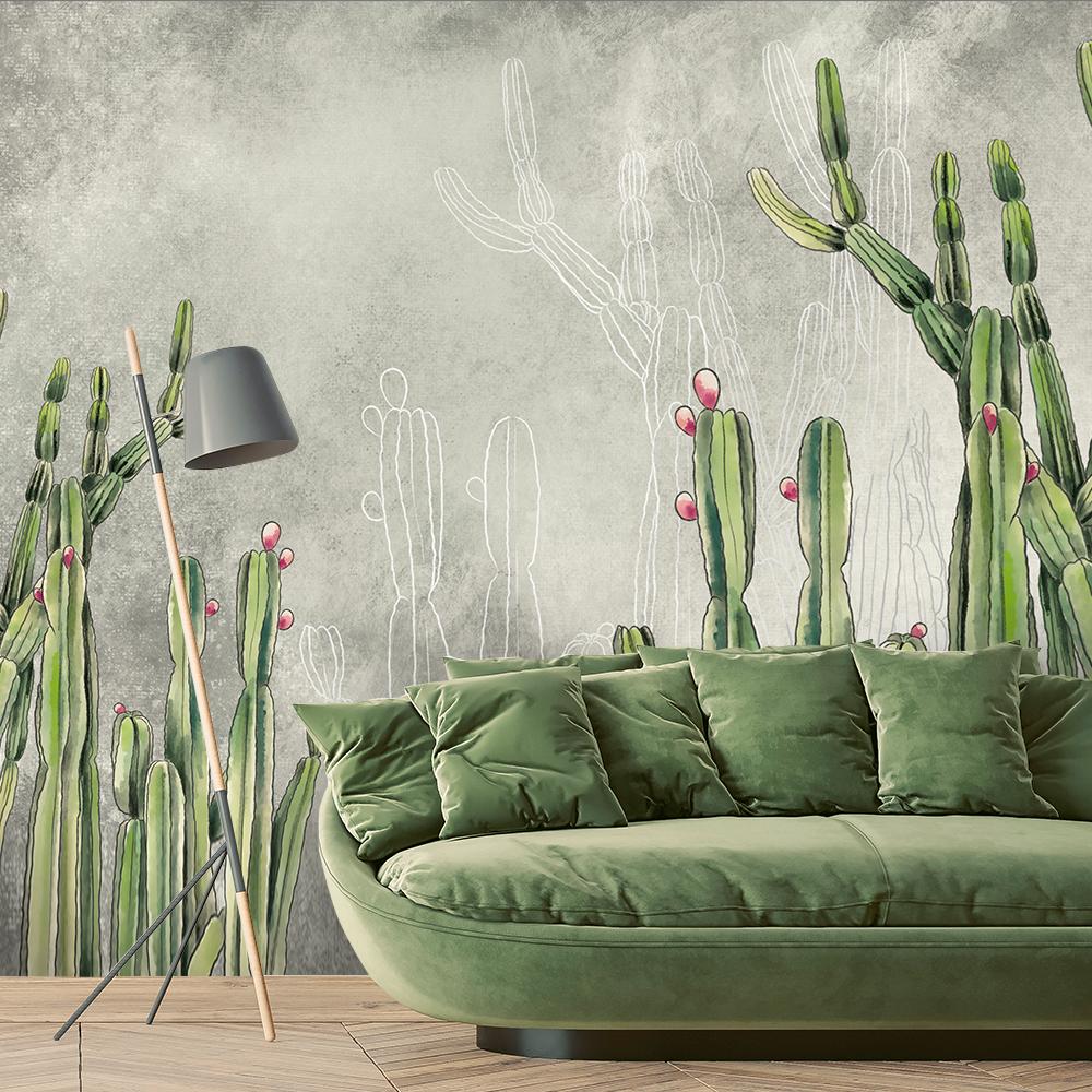Wallpaper Large Desert Cactus