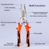 9-in-1 Wire Stripper Pliers Tool with Tail Cutter, 8" Multifunctional Wire Stripping Crimping Tool for Electrician & Lineman