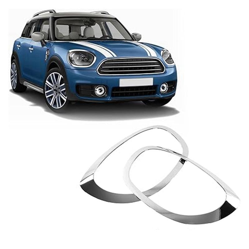 Powerful Front Headlight Trim Ring For MINI Cooper Countryman F60 2017- Headlight Lamp Cover Trim